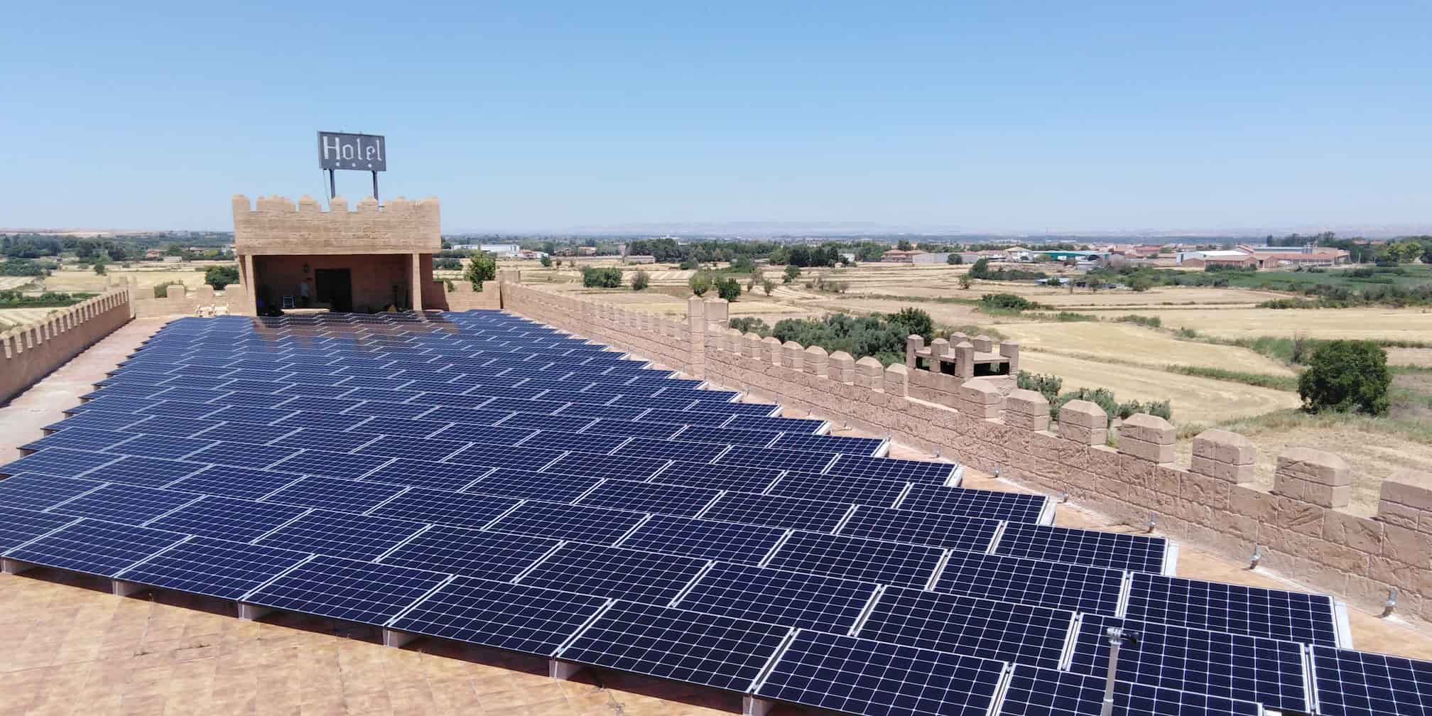 Instalación fotovoltaica en Hotel Castillo Bonavia